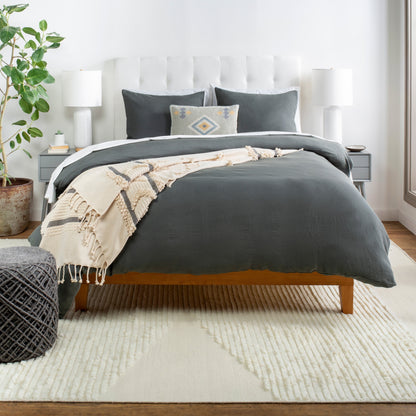 Parure de lit en lin uni Suzzy d'Artistic Weavers