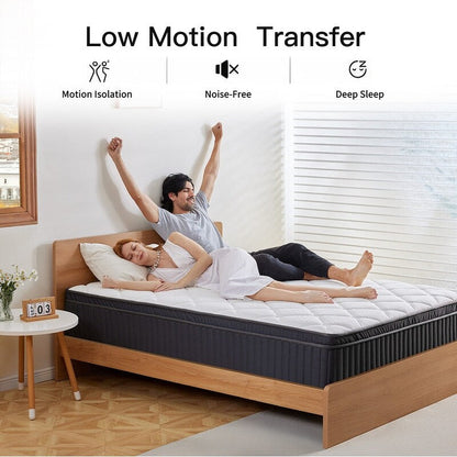 Matelas hybride SweDrea 12 po en mousse à mémoire de forme infusée de gel, rafraîchissant et respirant, certifié CertiPUR-US, SGS et OEKO-TEX