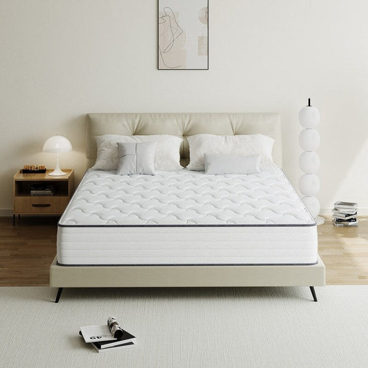 Matelas hybride SweDrea 8/12 po en mousse à mémoire de forme infusée de gel, ferme et respirant, certifié CertiPUR-US, SGS et OEKO-TEX