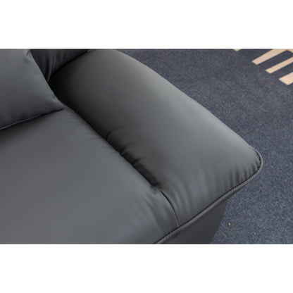 Fauteuil inclinable pivotant et électrique avec haut-parleurs Bluetooth, support de téléphone, ports de charge USB et Type-C, rangement dissimulé dans les accoudoirs