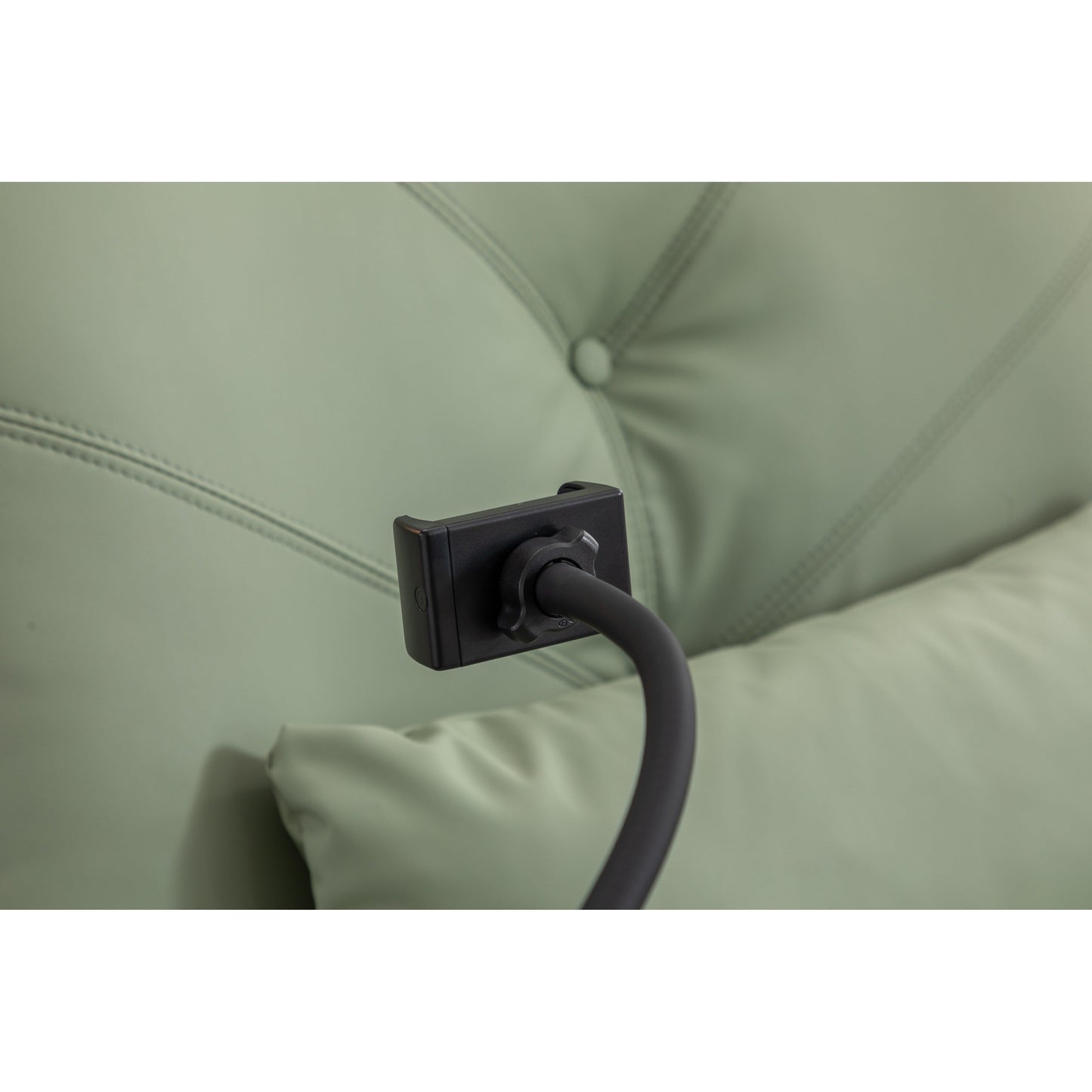 Fauteuil inclinable pivotant et électrique avec haut-parleurs Bluetooth, support de téléphone, ports de charge USB et Type-C, rangement dissimulé dans les accoudoirs