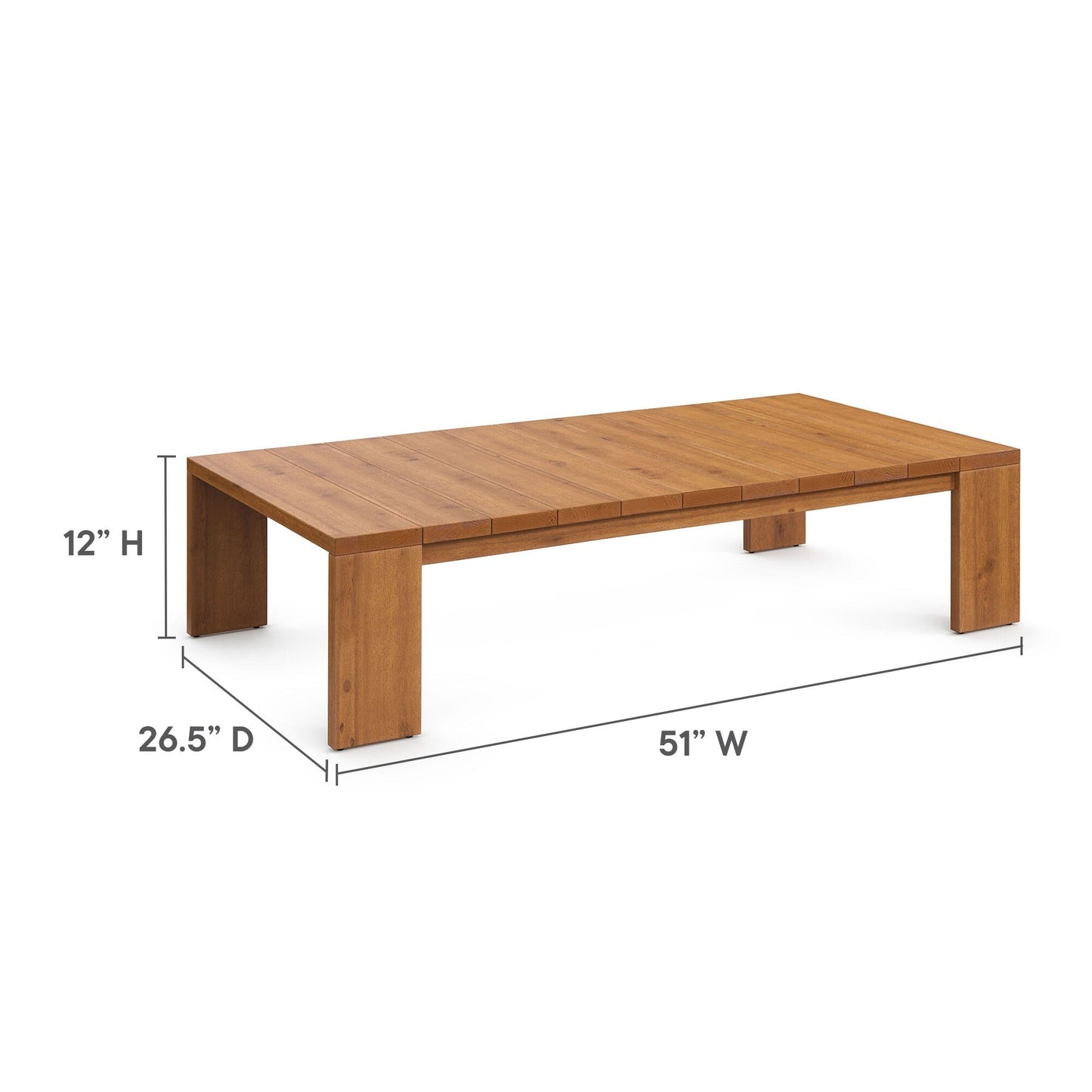 Ensemble de meubles de patio extérieur Tahoe en bois d'acacia, 5 pièces