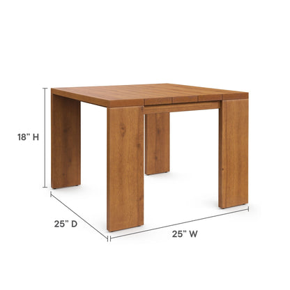 Ensemble de meubles de patio extérieur Tahoe en bois d'acacia, 5 pièces