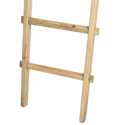 Échelle de rangement rustique Sagebrook Home de 1,8 m de haut, décorative et autoportante – 48 x 5 x 193 cm
