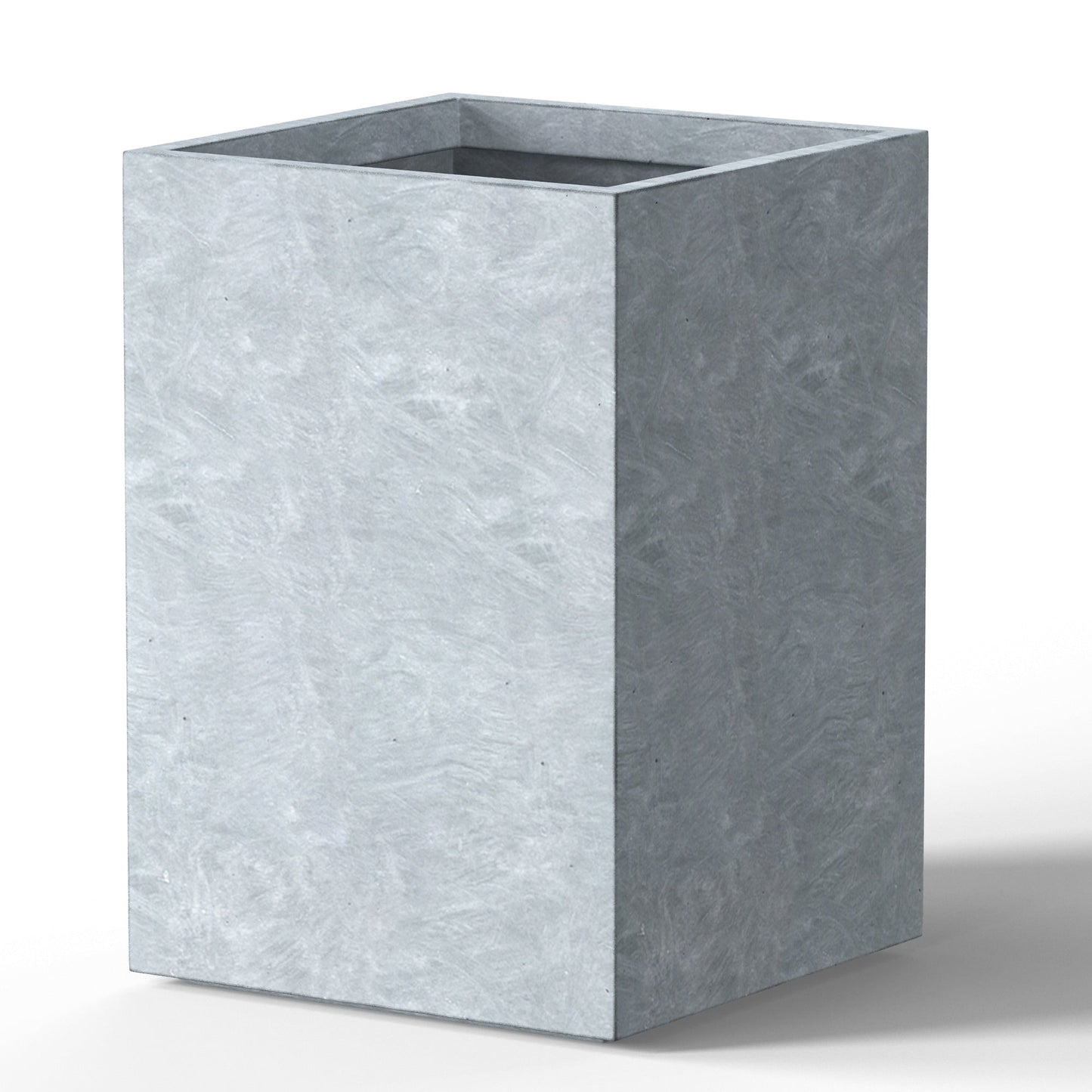 Jardinières rectangulaires en béton de grande taille / Grandes jardinières d'intérieur et d'extérieur