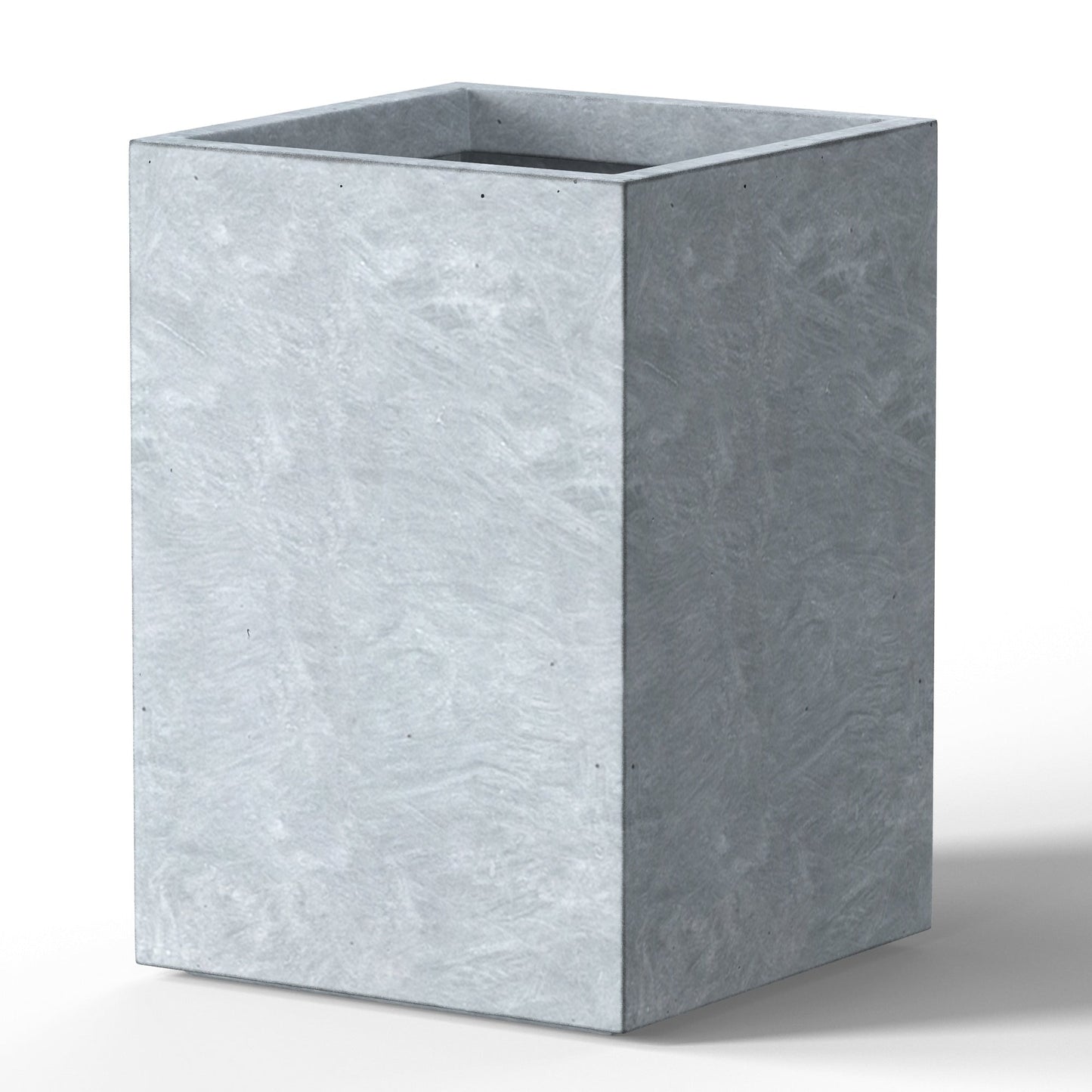 Jardinières rectangulaires en béton de grande taille / Grandes jardinières d'intérieur et d'extérieur