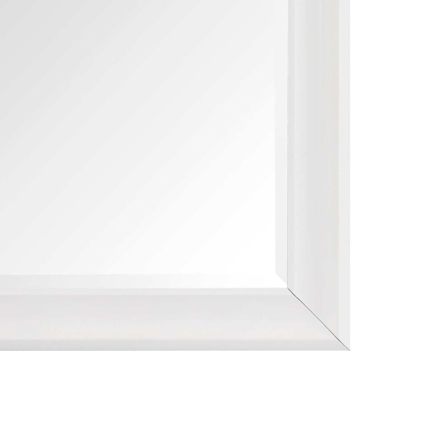 Grand miroir intégral surdimensionné avec cadre en imitation bois lisse, miroir rectangulaire à suspendre au mur