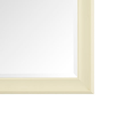 Grand miroir intégral surdimensionné avec cadre en imitation bois lisse, miroir rectangulaire à suspendre au mur