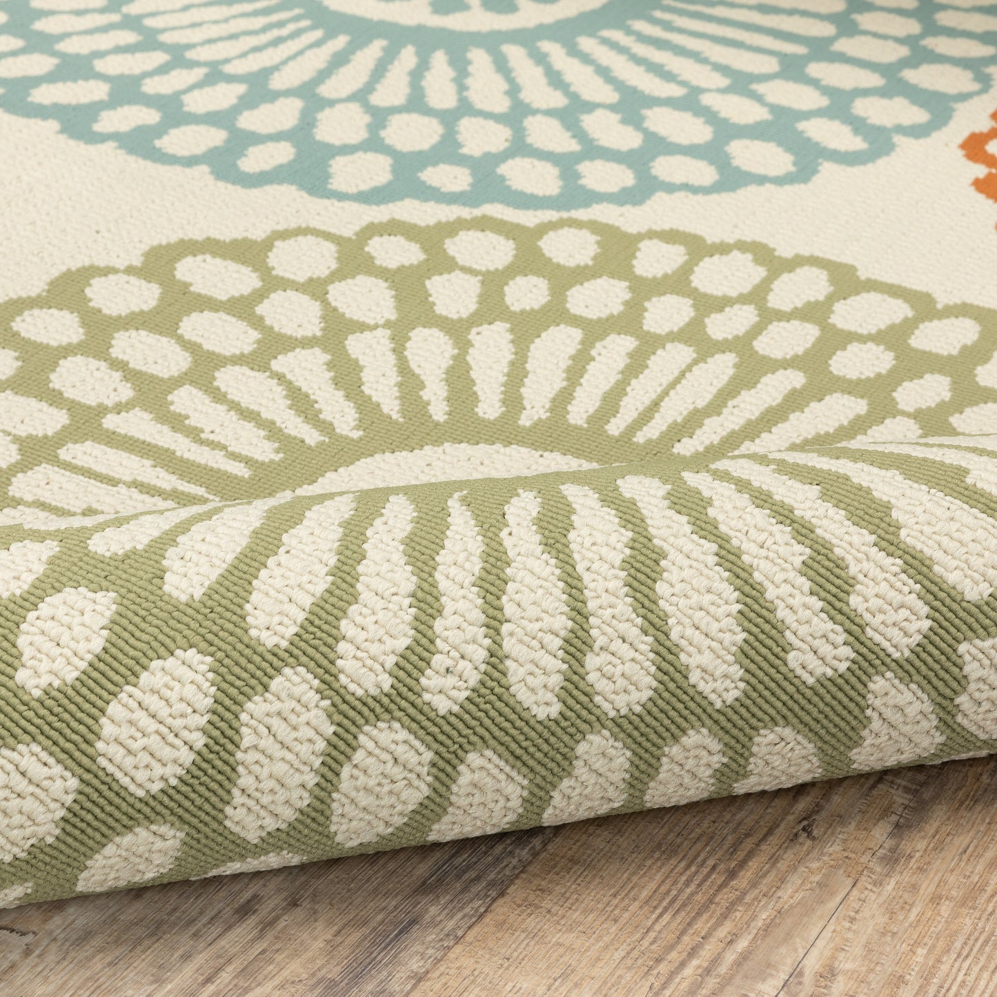 Tapis d'intérieur/extérieur multicolore Vista Home Malta Medallions