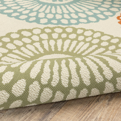 Tapis d'intérieur/extérieur multicolore Vista Home Malta Medallions