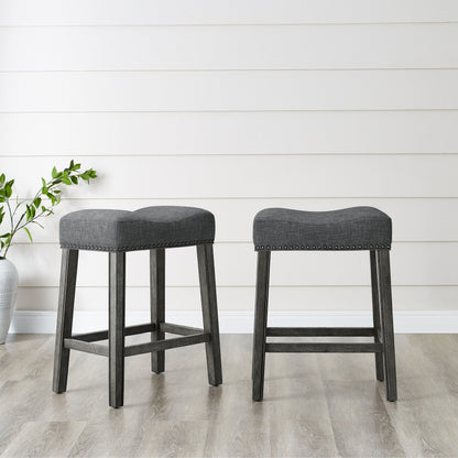 Tabourets de bar sans dossier Barish de The Gray Barn (lot de 2)