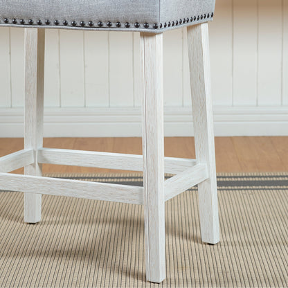 Tabourets de bar sans dossier Barish de The Gray Barn (lot de 2)