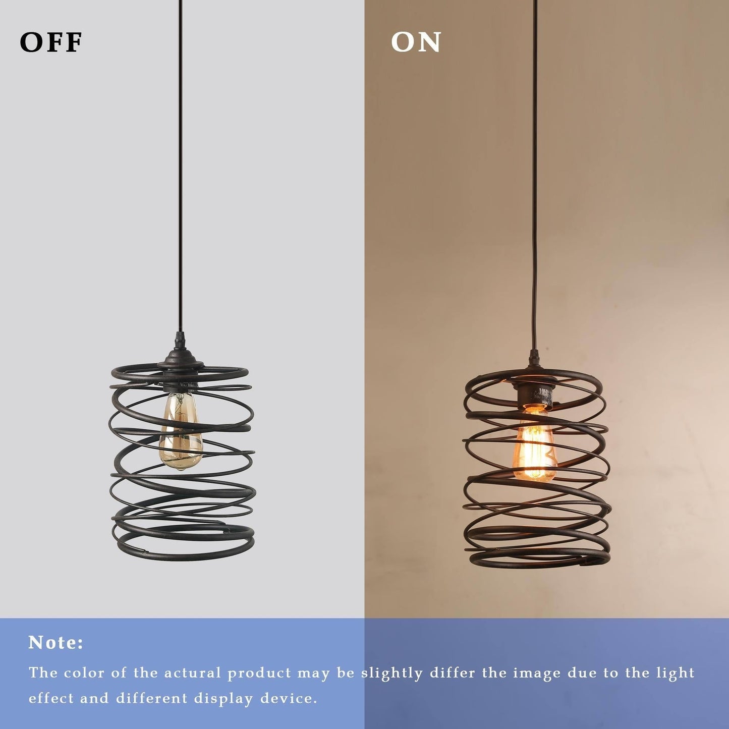 Suspension à 1 lumière de style ferme Gray Barn pour îlot de cuisine et salle à manger