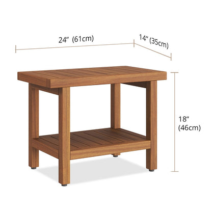 Le banc de douche en teck original Spa