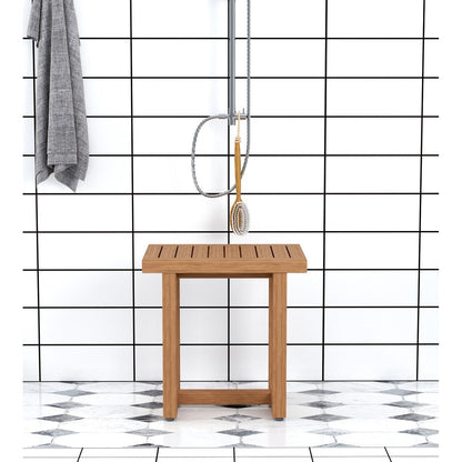 Le banc de douche en teck original Spa