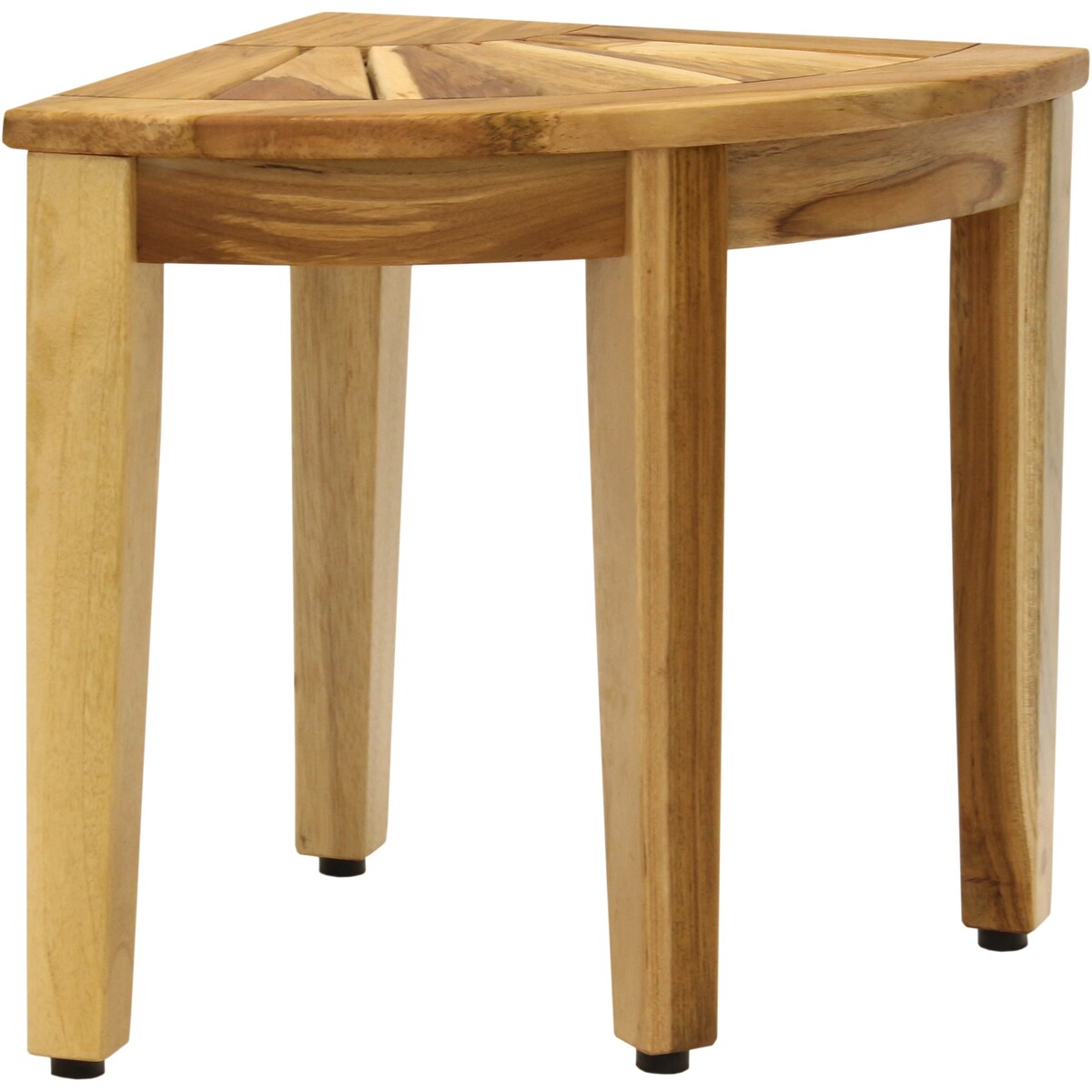 Le banc de douche d'angle en teck original Kai