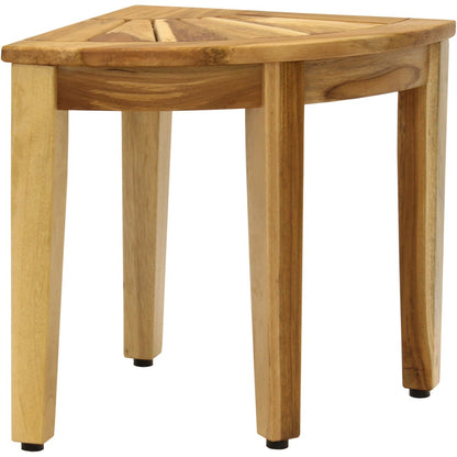 Le banc de douche d'angle en teck original Kai