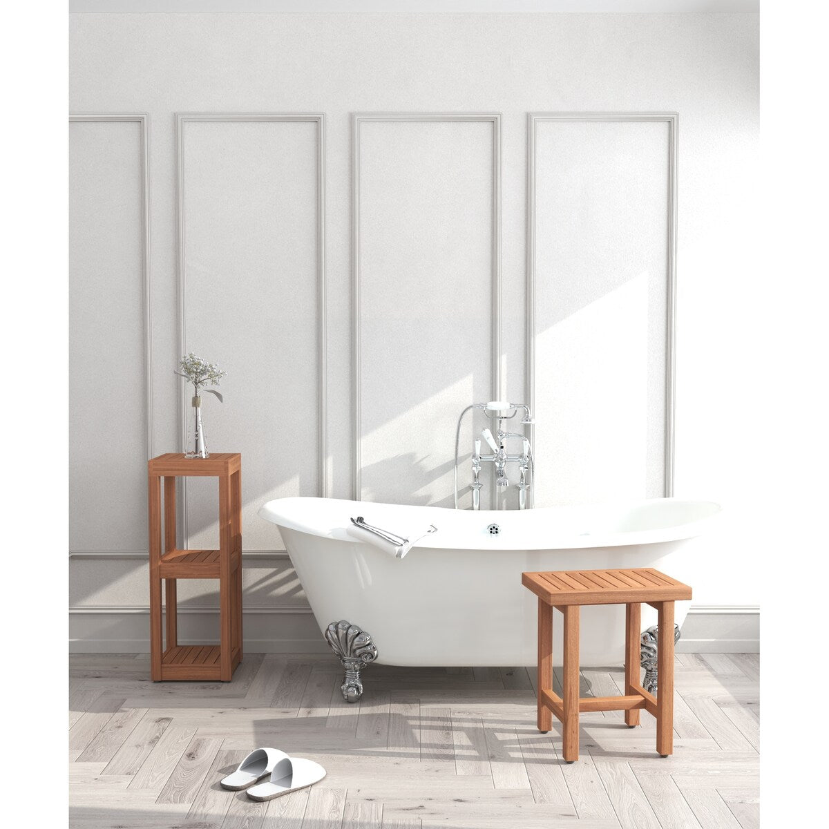 Le banc de douche en teck original Spa