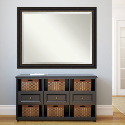 Miroir mural biseauté pour salle de bain - Cadre en bronze huilé Trio - Bronze huilé Trio