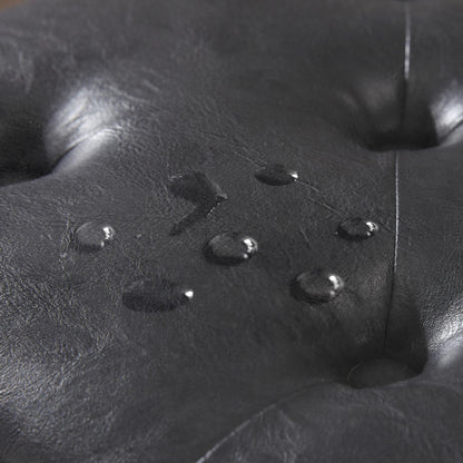 Banc ottoman de rangement capitonné, repose-pieds rectangulaire