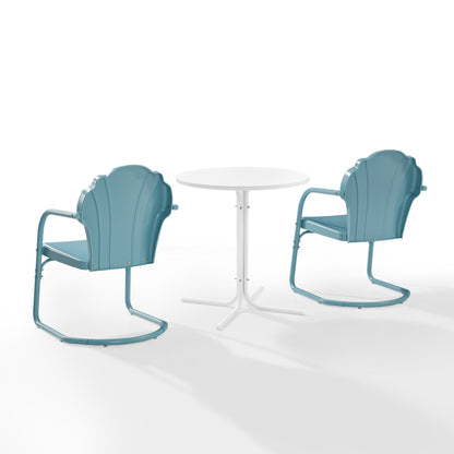 Ensemble bistro d'extérieur Crosley Tulip 3 pièces – 98 l x 29 p x 32,88 h