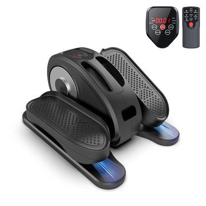 Appareil elliptique de bureau, vélo elliptique avec télécommande, pédalier assis pour seniors, adultes et adolescents