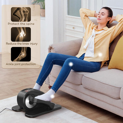 Appareil elliptique de bureau, vélo elliptique avec télécommande, pédalier assis pour seniors, adultes et adolescents