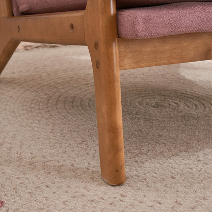 Chaise d'appoint rembourrée moderne du milieu du siècle