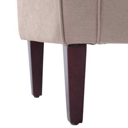 Banc de rangement rembourré, banc d'entrée avec dessus rabattable capitonné, 50,4 pouces