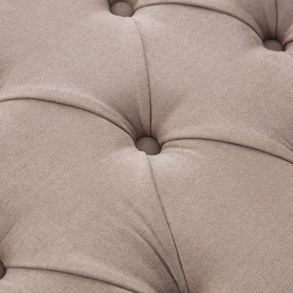 Banc de rangement rembourré, banc d'entrée avec dessus rabattable capitonné, 50,4 pouces