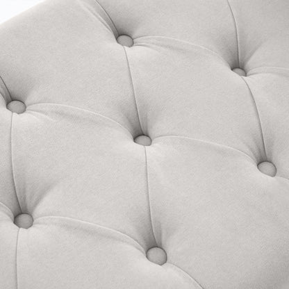 Banc de rangement rembourré, banc d'entrée avec dessus rabattable capitonné, 50,4 pouces