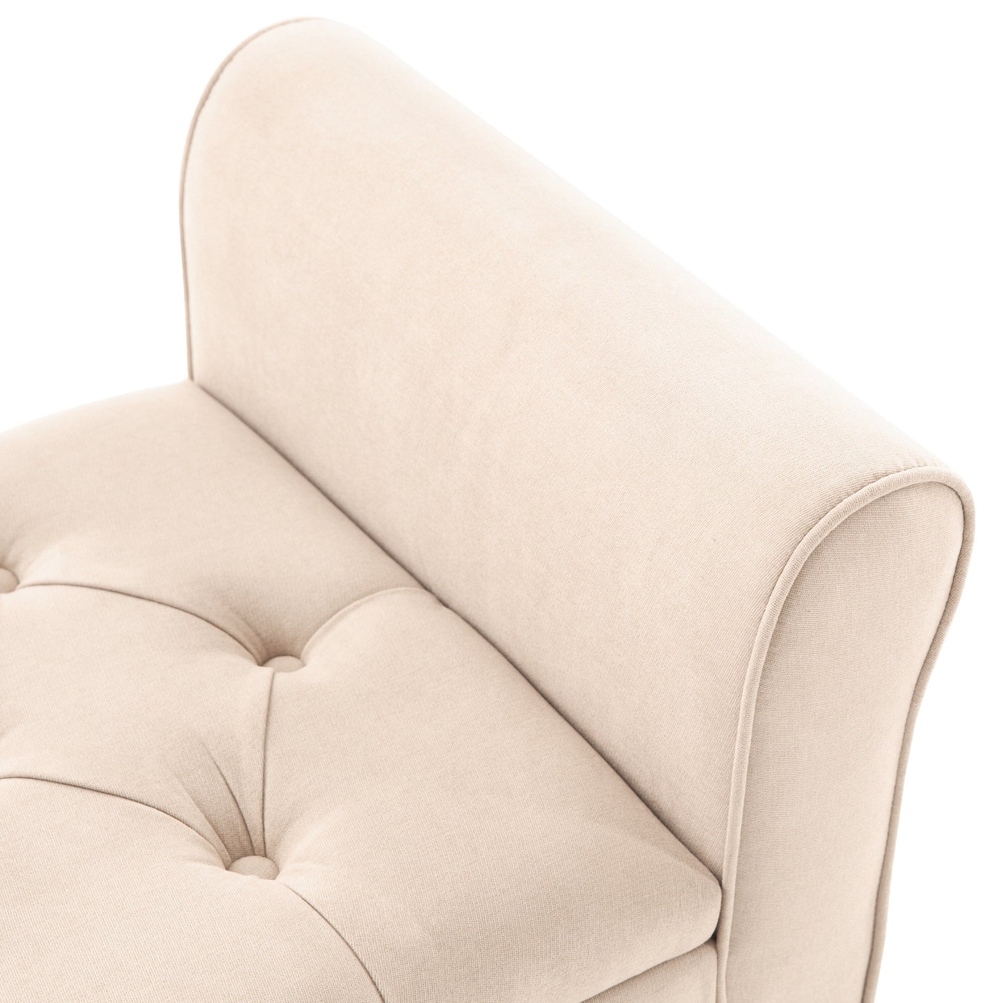 Banc de rangement rembourré, banc d'entrée avec dessus rabattable capitonné, 50,4 pouces