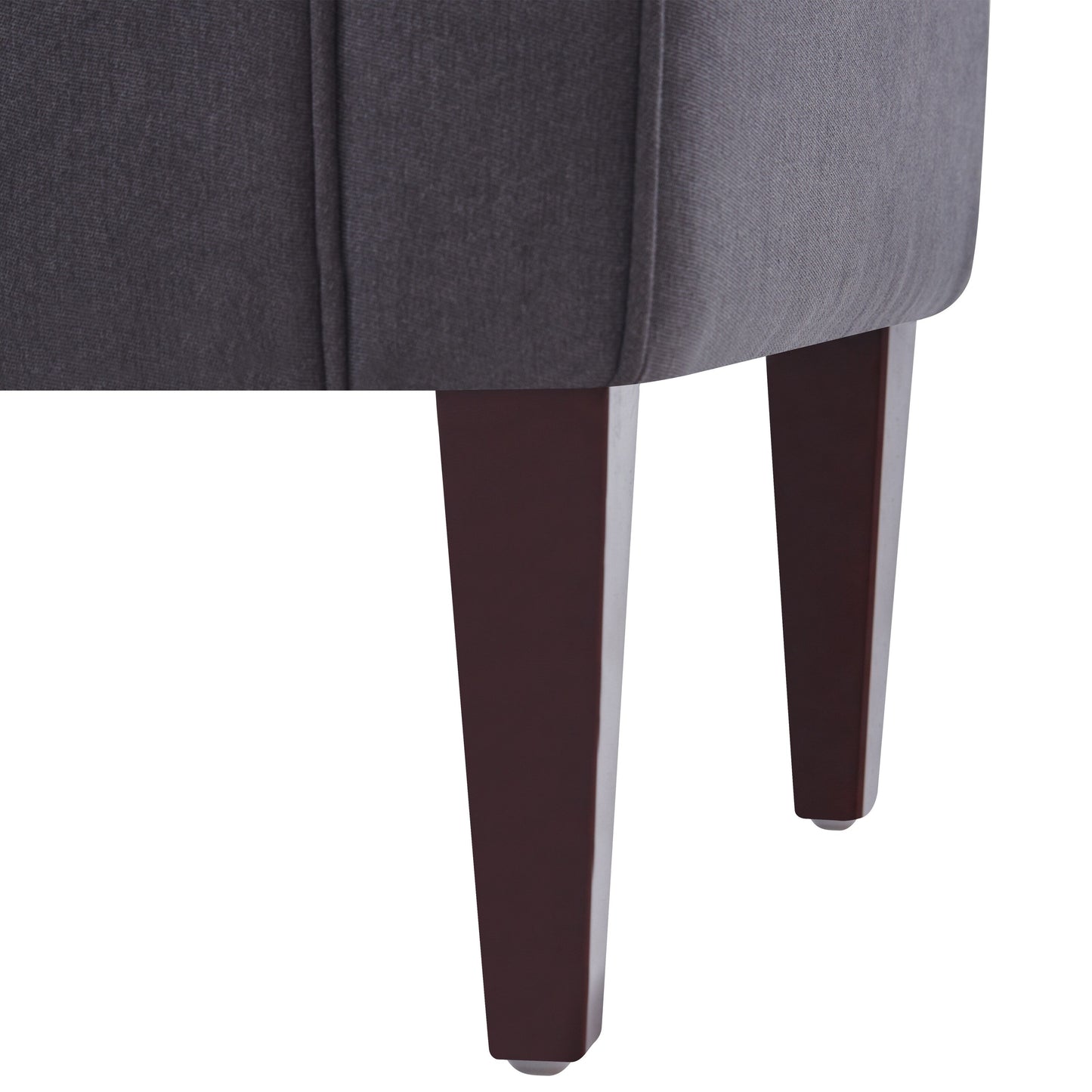 Banc de rangement rembourré, banc d'entrée avec dessus rabattable capitonné, 50,4 pouces