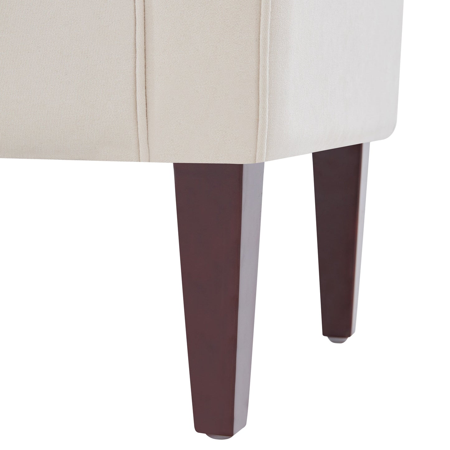 Banc de rangement rembourré, banc d'entrée avec dessus rabattable capitonné, 50,4 pouces