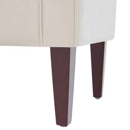 Banc de rangement rembourré, banc d'entrée avec dessus rabattable capitonné, 50,4 pouces