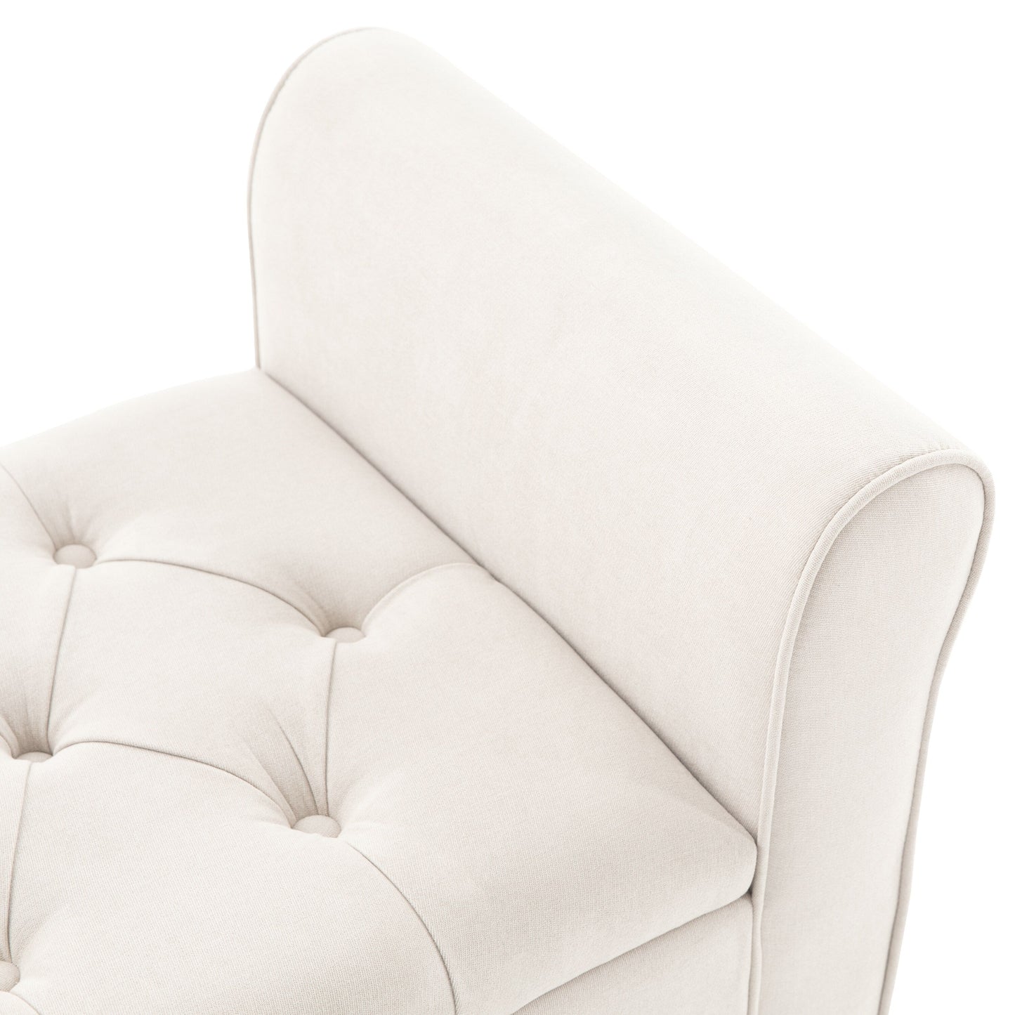 Banc de rangement rembourré, banc d'entrée avec dessus rabattable capitonné, 50,4 pouces