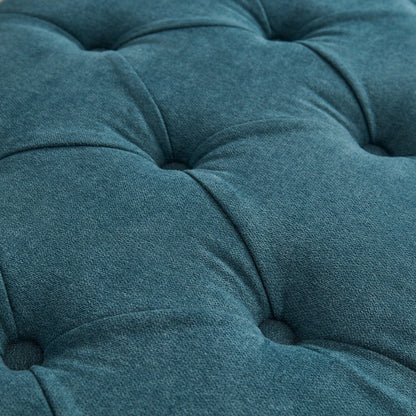 Banc de rangement rembourré, banc d'entrée avec dessus rabattable capitonné, 50,4 pouces