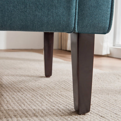 Banc de rangement rembourré, banc d'entrée avec dessus rabattable capitonné, 50,4 pouces