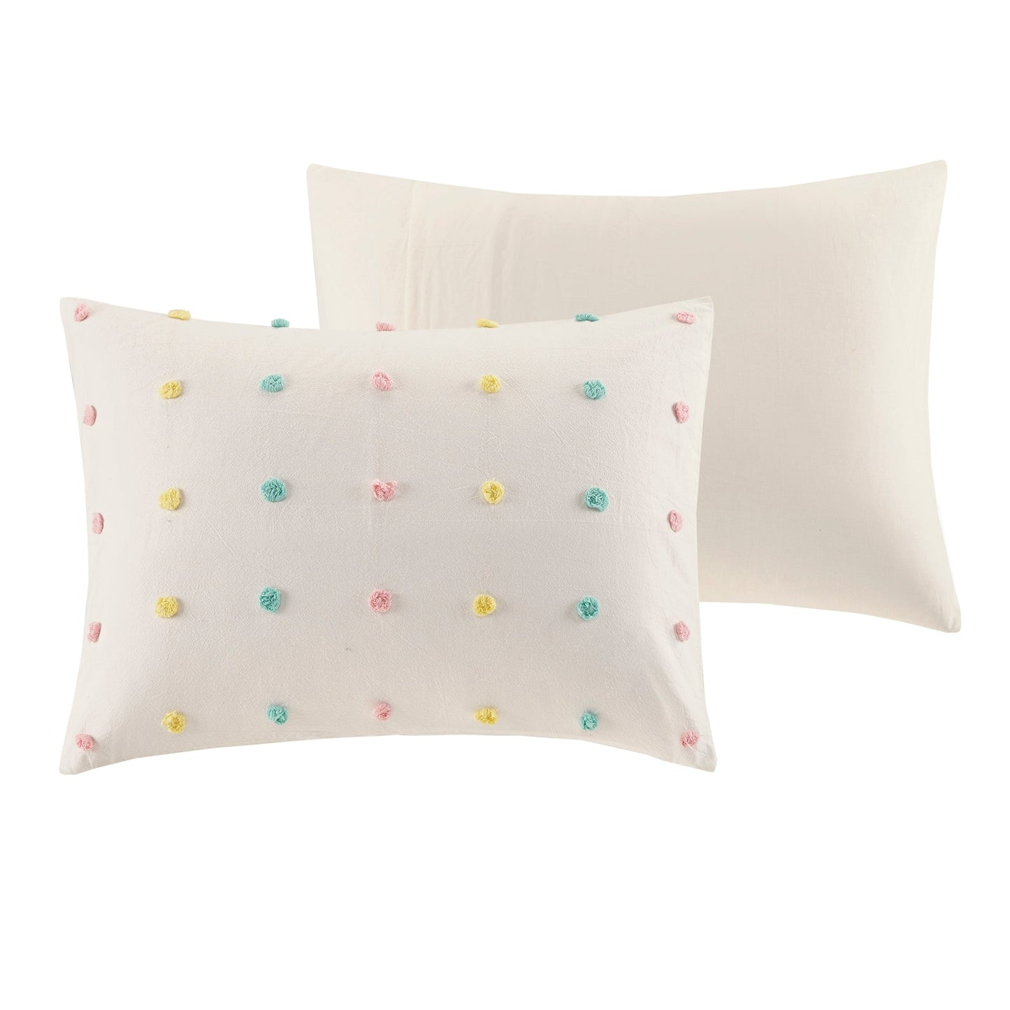 Parure de lit Ensley en coton jacquard à pompons par Intelligent Design Kids