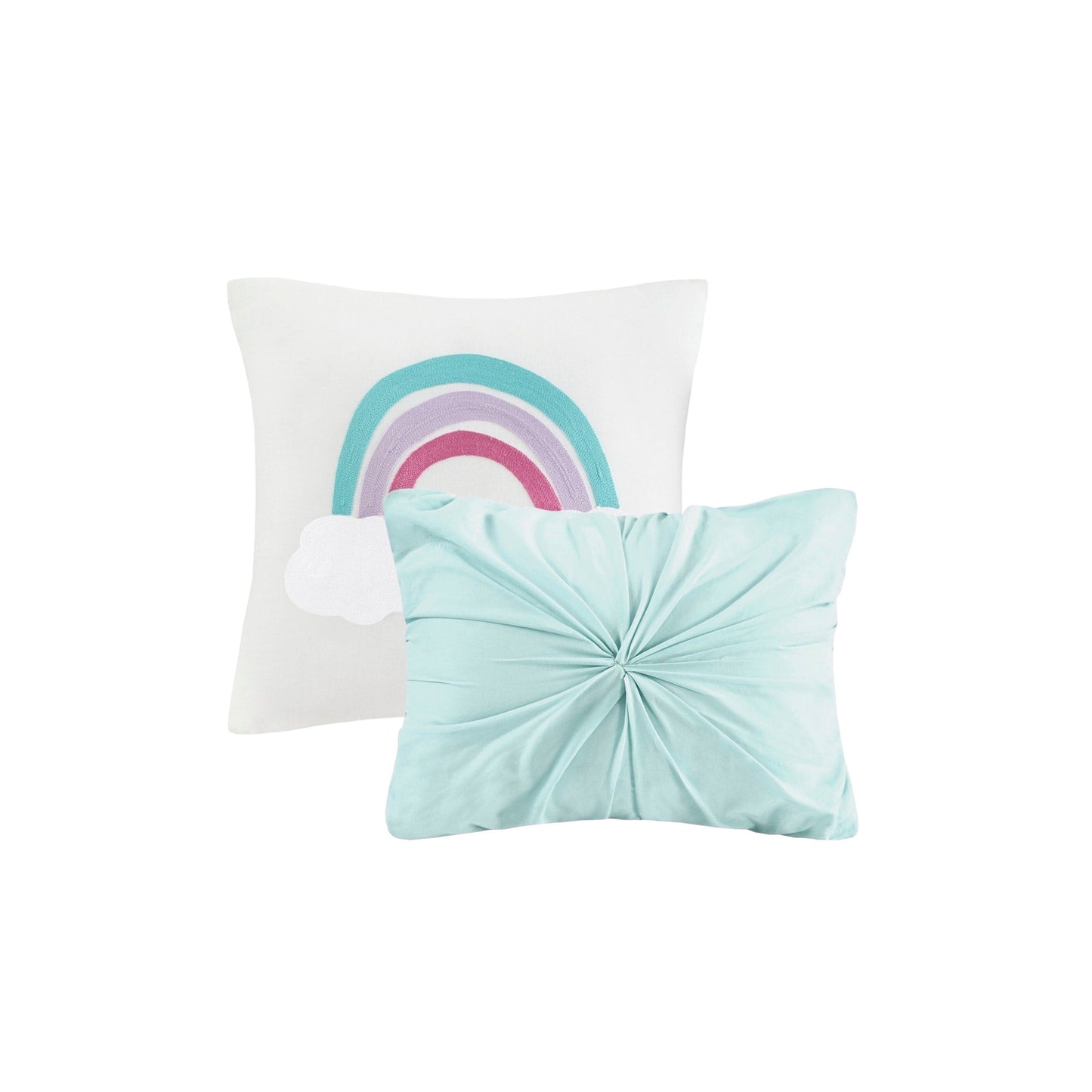 Parure de lit Ensley en coton jacquard à pompons par Intelligent Design Kids