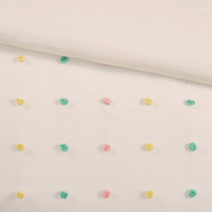 Parure de lit Ensley en coton jacquard à pompons par Intelligent Design Kids