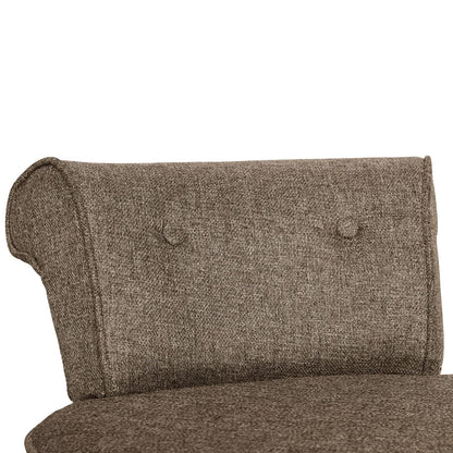 Tabouret de maquillage VEIKOUS avec dossier bas et pieds en bois - 17,3 x 15,7 x 25,1