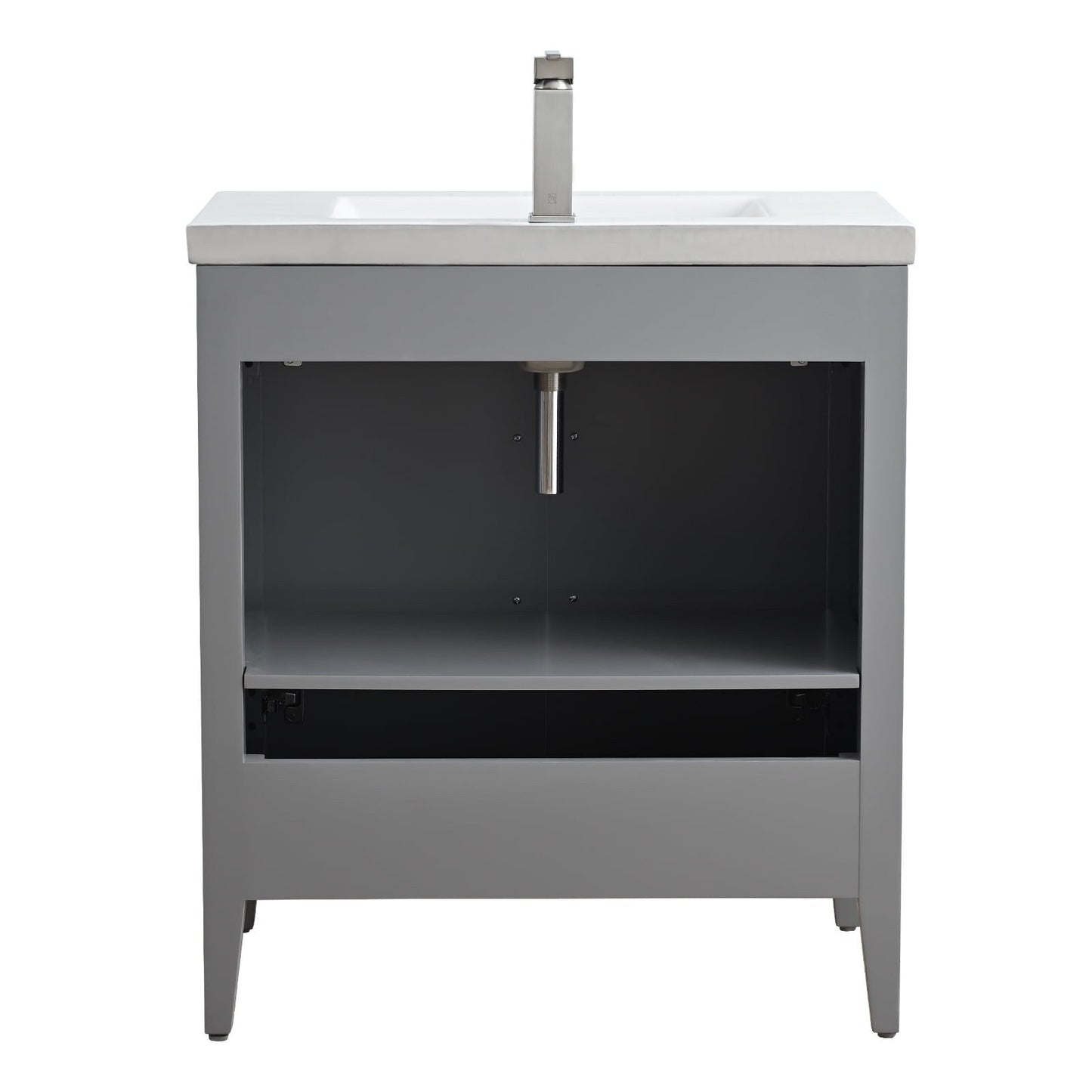 Meuble-lavabo simple Vanity Art 20, 24 ou 30 avec dessus en céramique