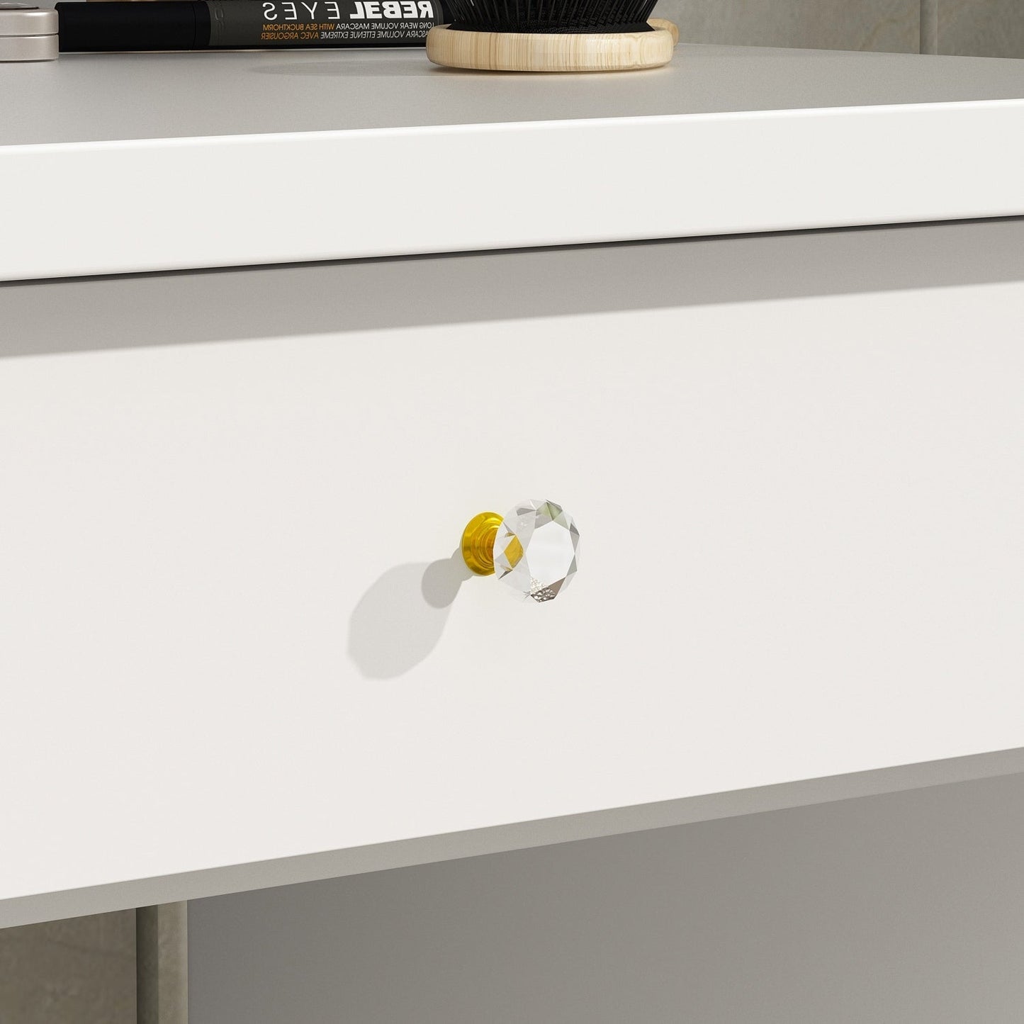 Ensemble de coiffeuse avec miroir et lampe, coiffeuse avec tabouret