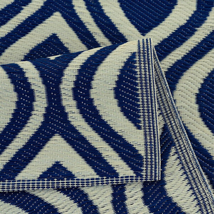 Tapis de sol/tapis d'extérieur léger et réversible Venice en plastique recyclé