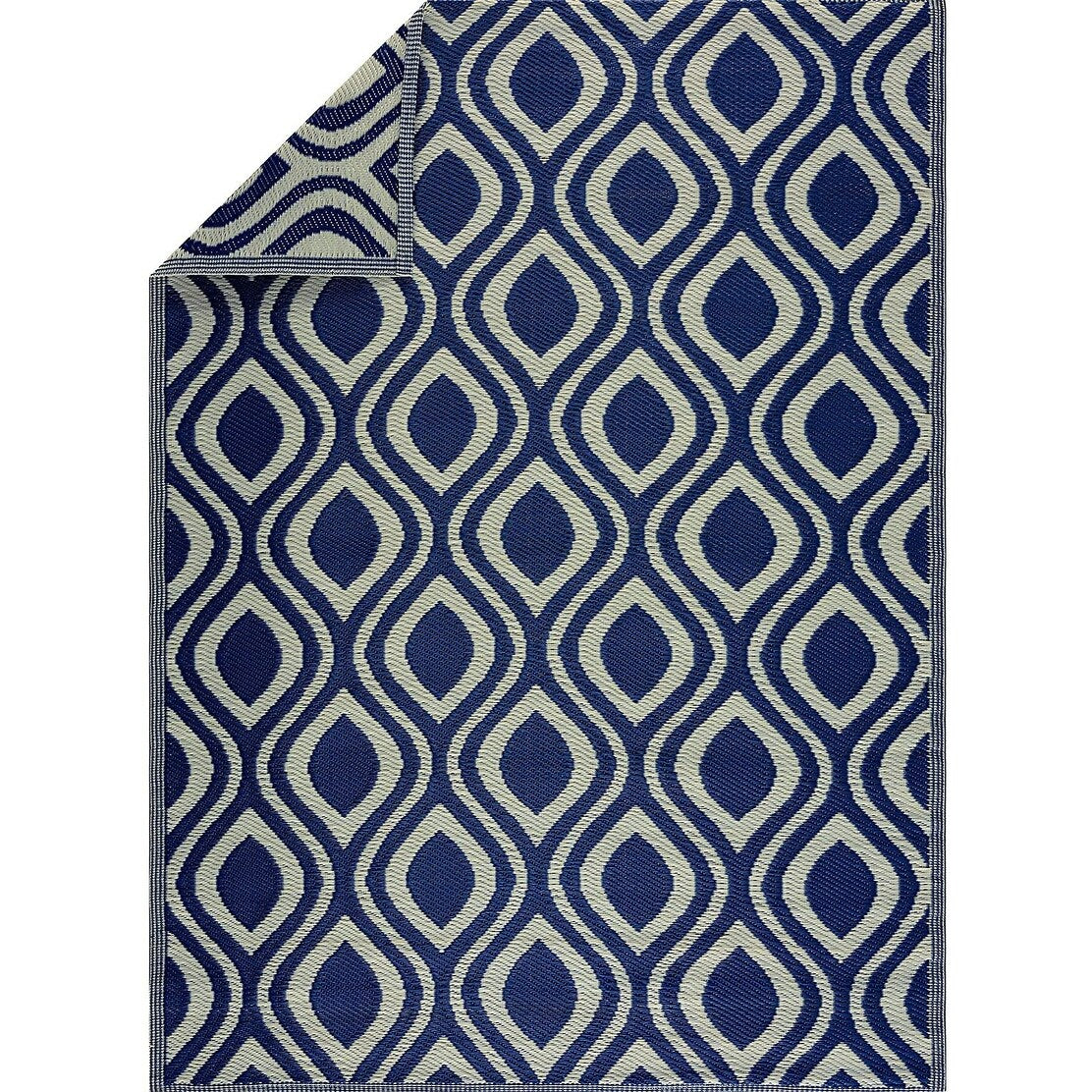 Tapis de sol/tapis d'extérieur léger et réversible Venice en plastique recyclé