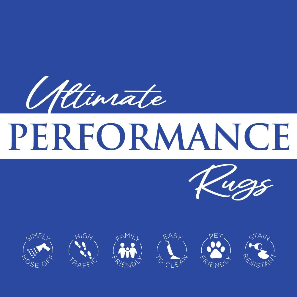 Tapis d'intérieur/extérieur Style Haven Veranda marron clair uni texturé