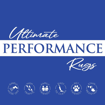 Tapis d'intérieur/extérieur Style Haven Veranda marron clair uni texturé