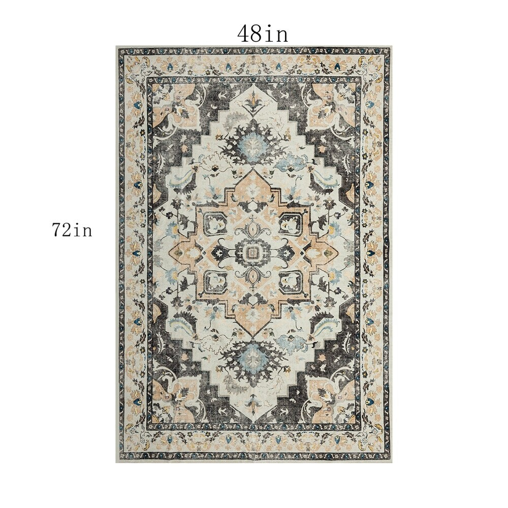 Tapis abstrait moderne vintage