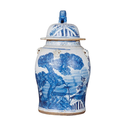 Grand bocal vintage à motif pin